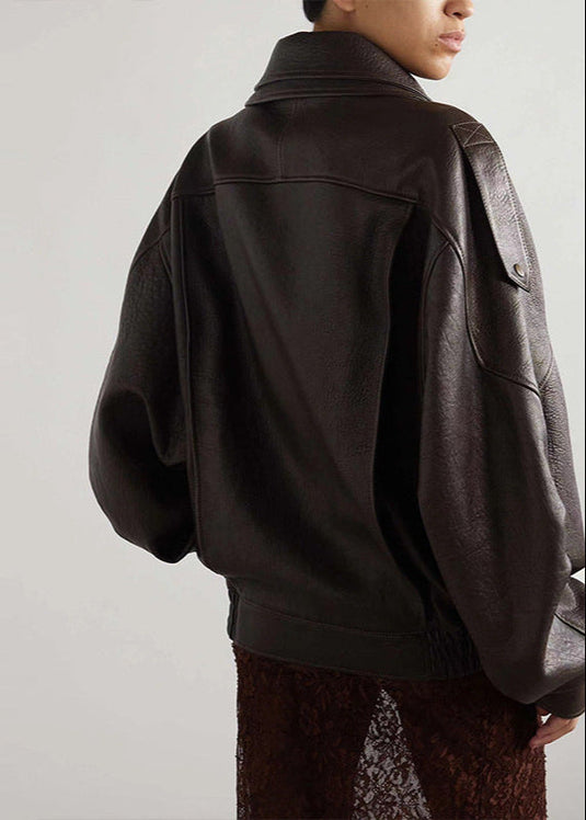Megan | Bold Oversized Leather Women Casual Jacket