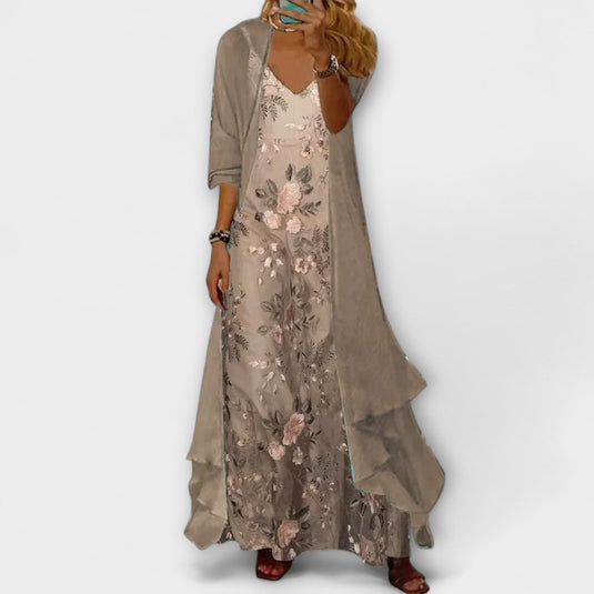 Kristen | Elegant Maxi Floral Dress