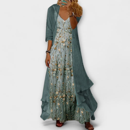 Kristen | Elegant Maxi Floral Dress