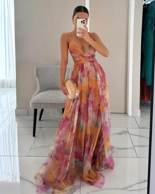 Cindy | Stunning Floral Print Maxi Dress