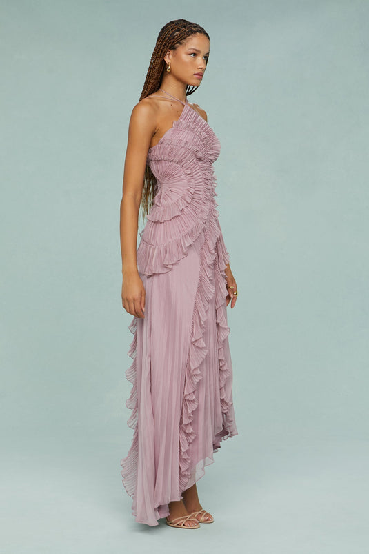 Traci - Pleated Wedding Guest Dress