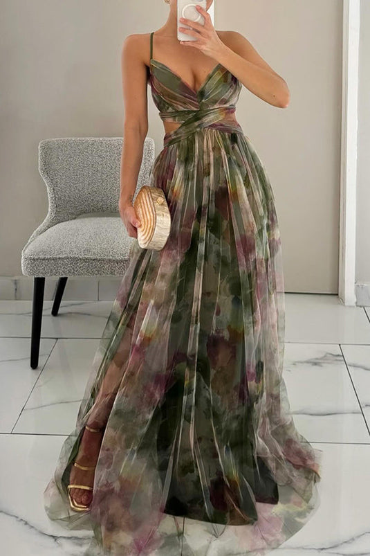 Cindy | Stunning Floral Print Maxi Dress