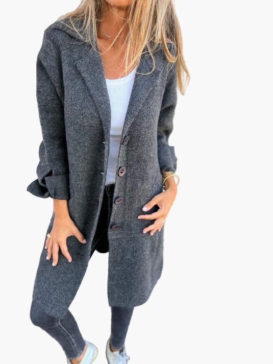 Maxine | Relaxed Oversized Button Down Women Trench Coat