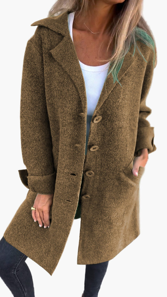Maxine | Relaxed Oversized Button Down Women Trench Coat