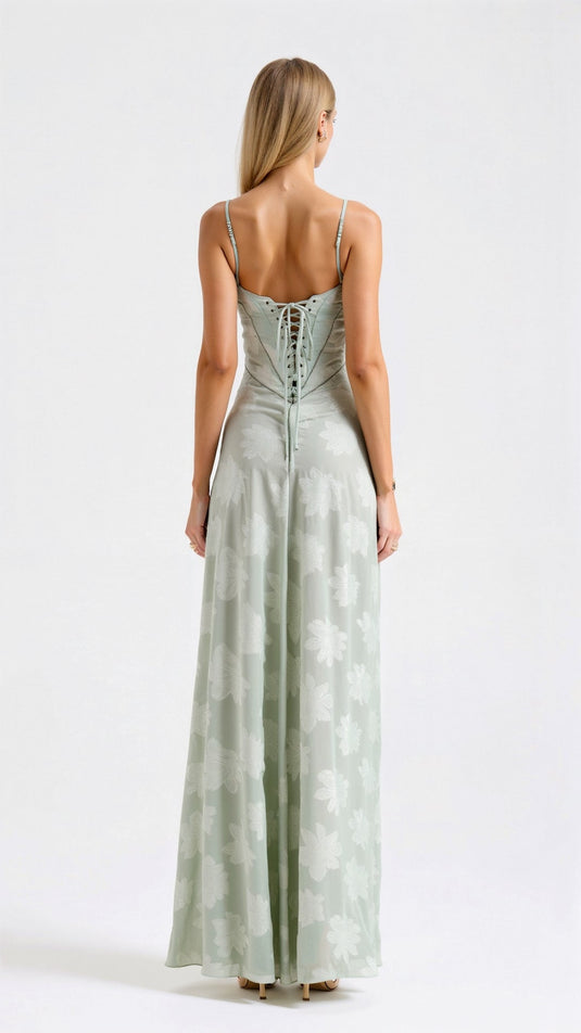 Pandora | Stunning Bustier Maxi Wedding Guest Dress