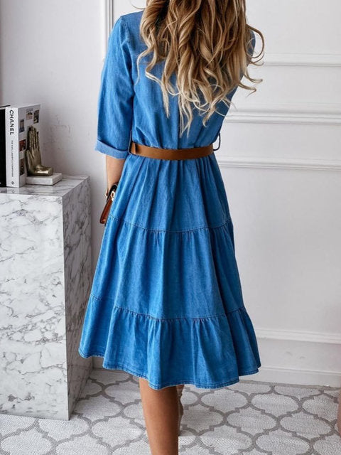 Carla | Lovely Flowy Midi Casual Summer Dress