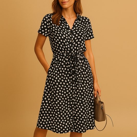 Bella | Effortless V-Neck Midi Summer Dress