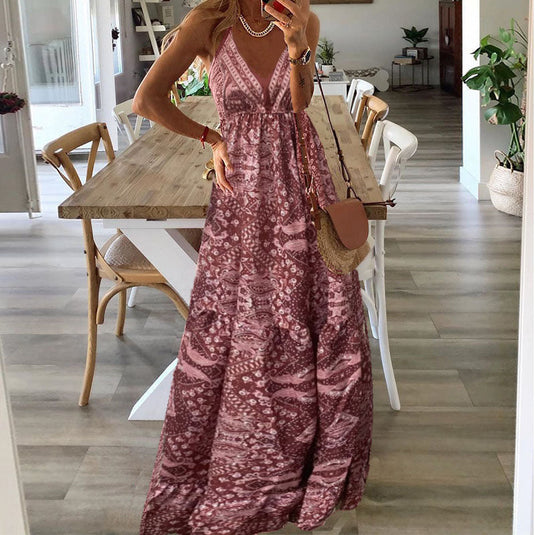 Colette | Dreamy V-Neck Maxi Boho Dress