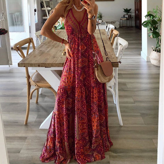 Colette | Dreamy V-Neck Maxi Boho Dress
