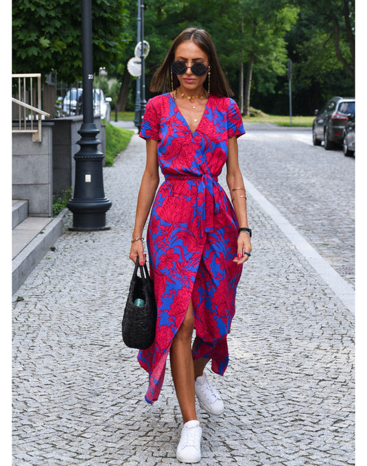 Laura | Lovely V-Neck Maxi Floral Dress