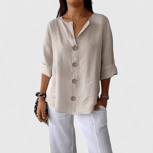 Beatrix | Stylish V-Neck Women Blouse
