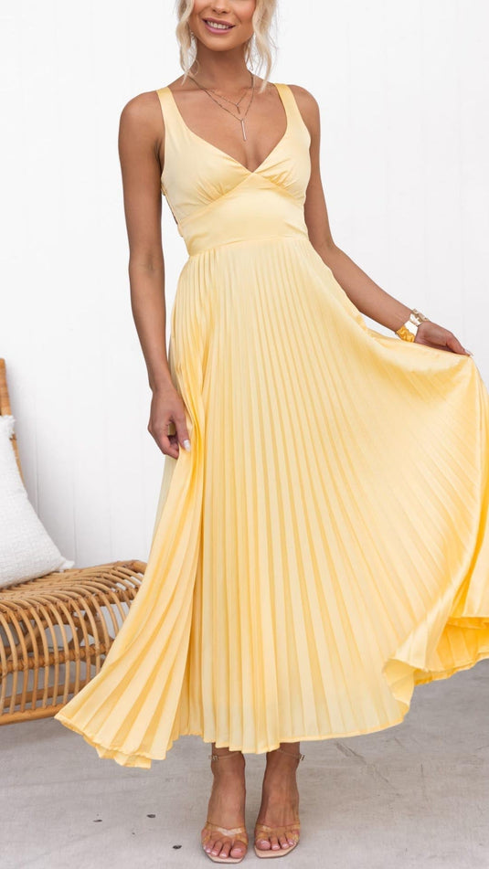 Rosa | Refined Pleated Wedding Guest Dress