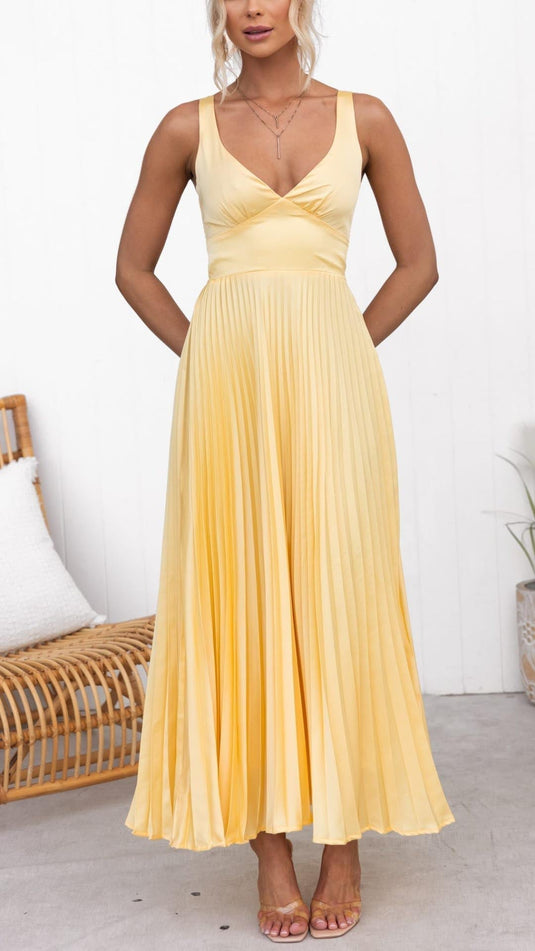 Rosa | Refined Pleated Wedding Guest Dress