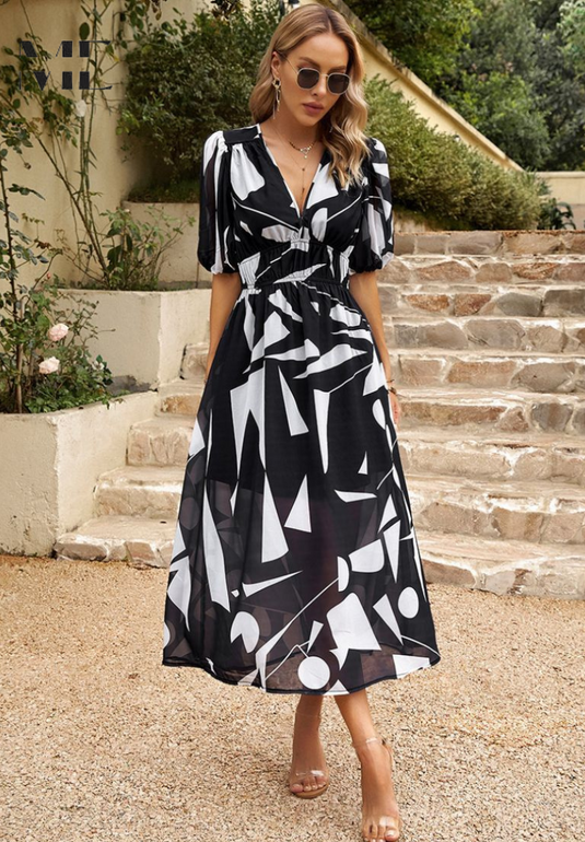 Nica | Charming Midi Floral Dress