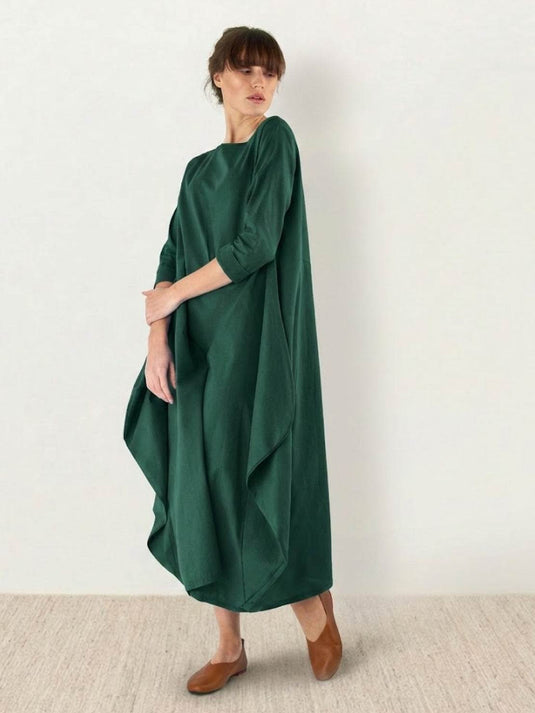 Eliz | Effortless 3/4 Sleeve Maxi Boho Dress