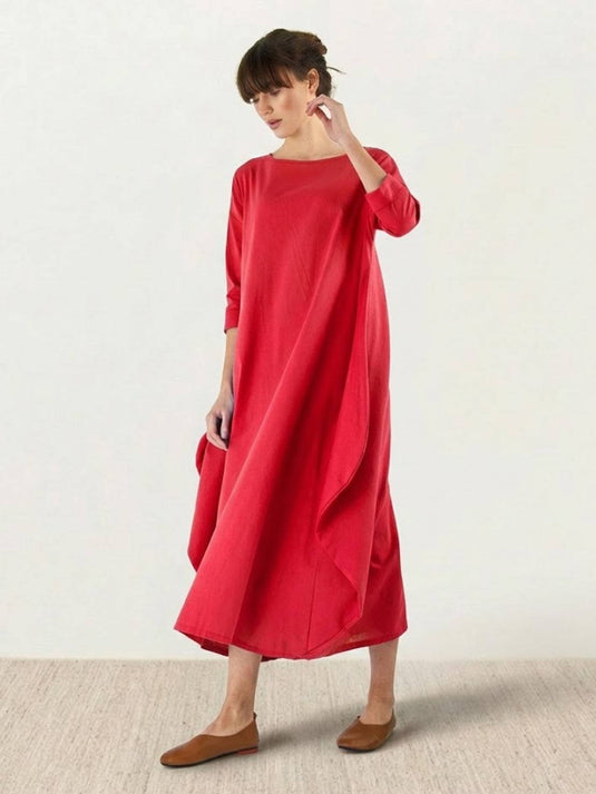 Eliz | Effortless 3/4 Sleeve Maxi Boho Dress