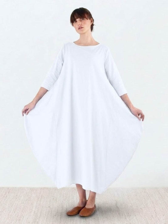 Eliz | Effortless 3/4 Sleeve Maxi Boho Dress