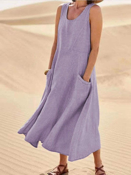 Mina | Relaxed Sleeveless Maxi Casual Summer Dress