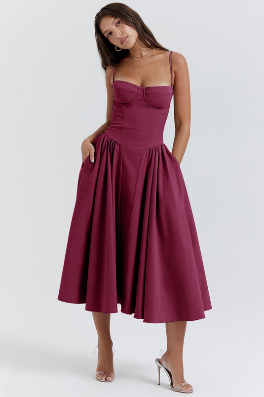 Caolinn - Timeless Maxi Wedding Guest Dress