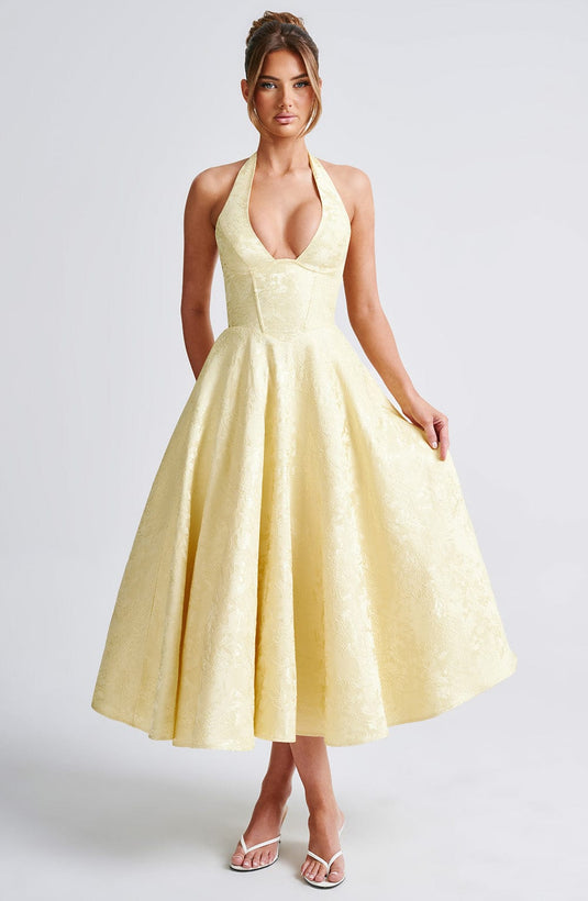 Renee | Chic Midi Wedding Guest Dress