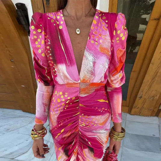 Anna | Charming Wrap Maxi Wedding Guest Dress