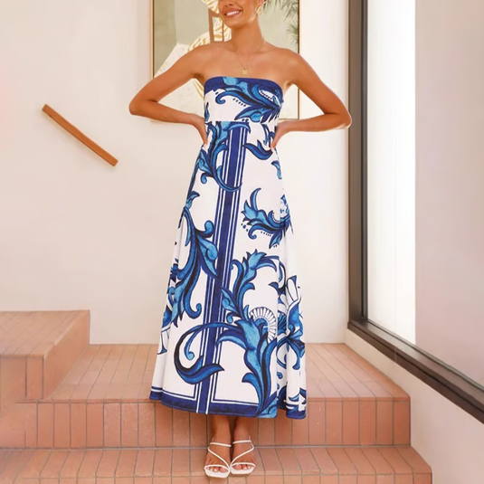 Nellie - Playful Printed Wedding Guest Dress