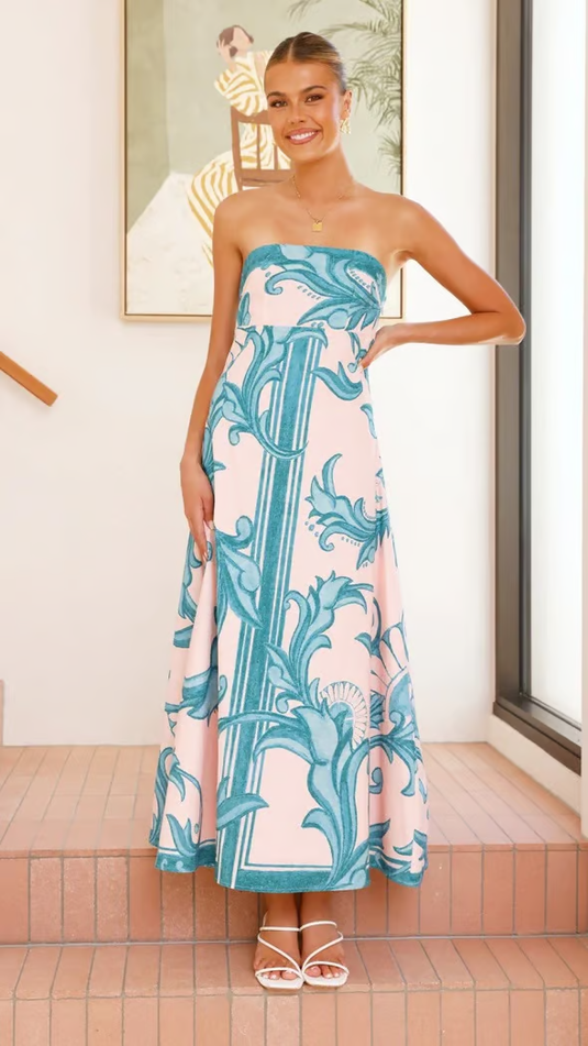 Nellie - Playful Printed Wedding Guest Dress