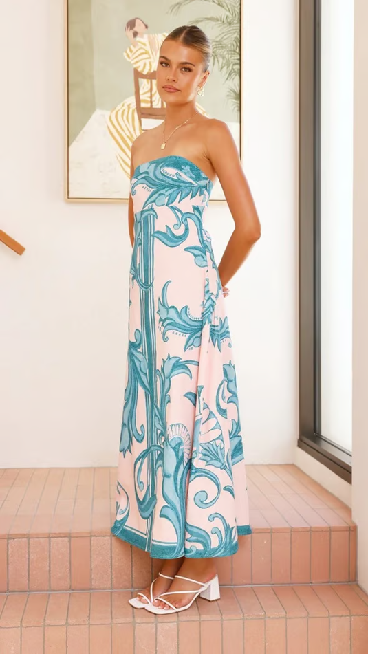 Nellie - Playful Printed Wedding Guest Dress