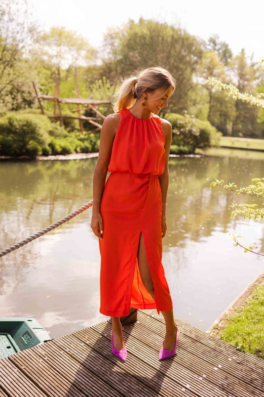 Stephanie | Fresh Square Neck Women Midi Summer Dress