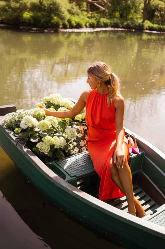 Stephanie | Fresh Square Neck Women Midi Summer Dress