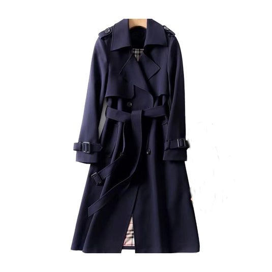 Lizzie | Refined Belted Double Breasted Women Trench Coat