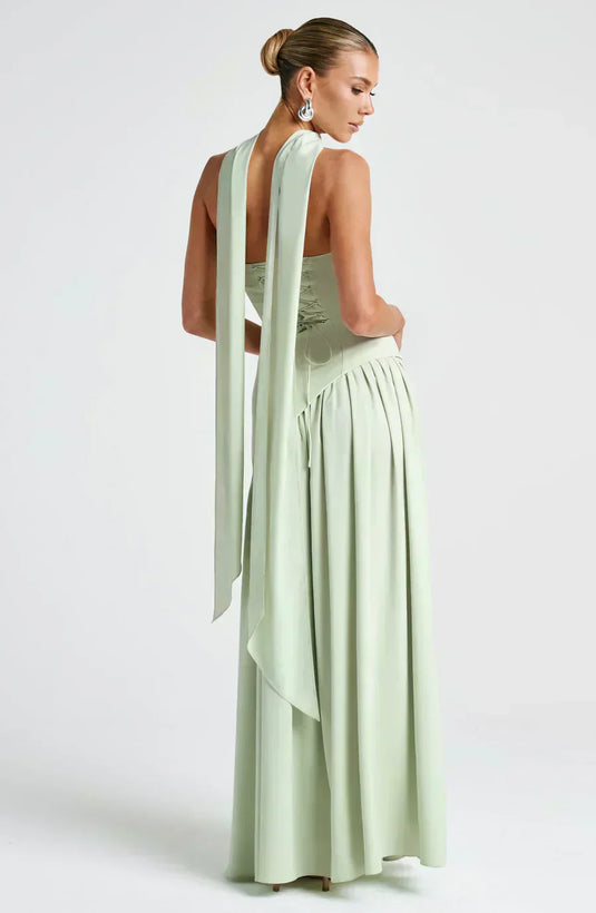 Pearl | Graceful Asymmetric Maxi Wedding Guest Dress