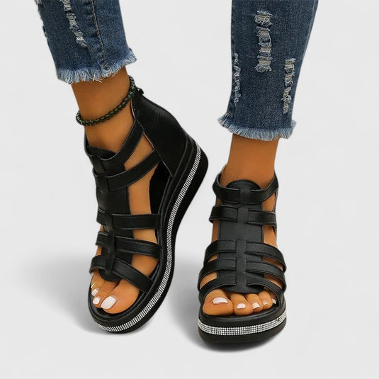 Christy | Sparkling Strass Orthopedic Sandals