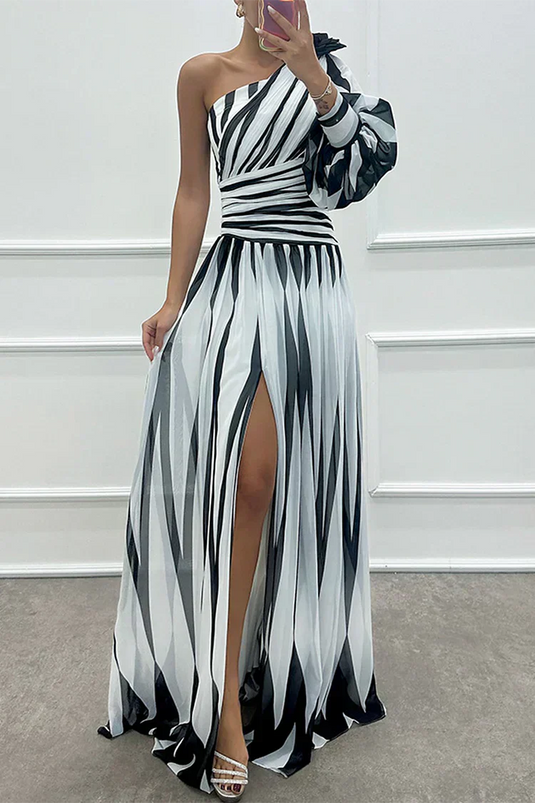 Carol | Luxurious One Shoulder Wedding Guest Dress