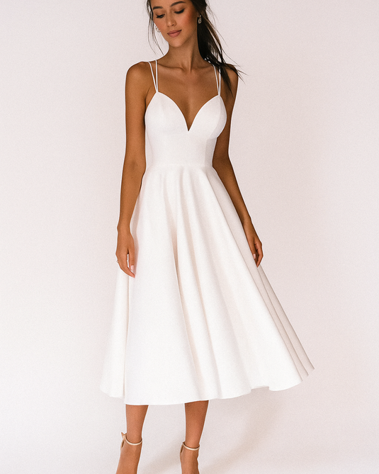 Rita | Elegant Midi Wedding Guest Dress Midi Dress