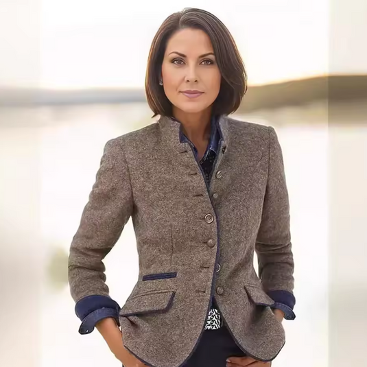 Fiona | Artisan Textured Button Women Casual Jacket