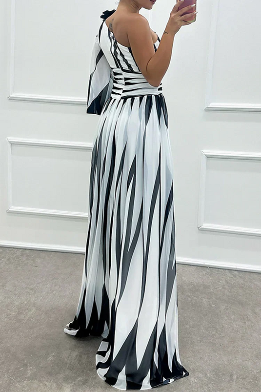 Carol | Luxurious One Shoulder Wedding Guest Dress