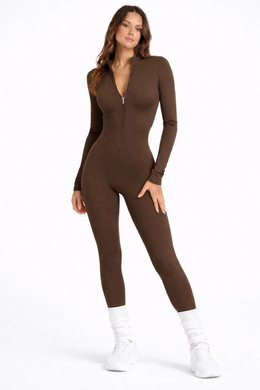 Lyra - Long Sleeves Fitness Jumpsuit