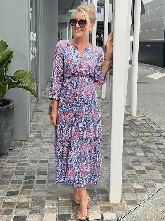 Magda | Relaxed Midi Boho Dress