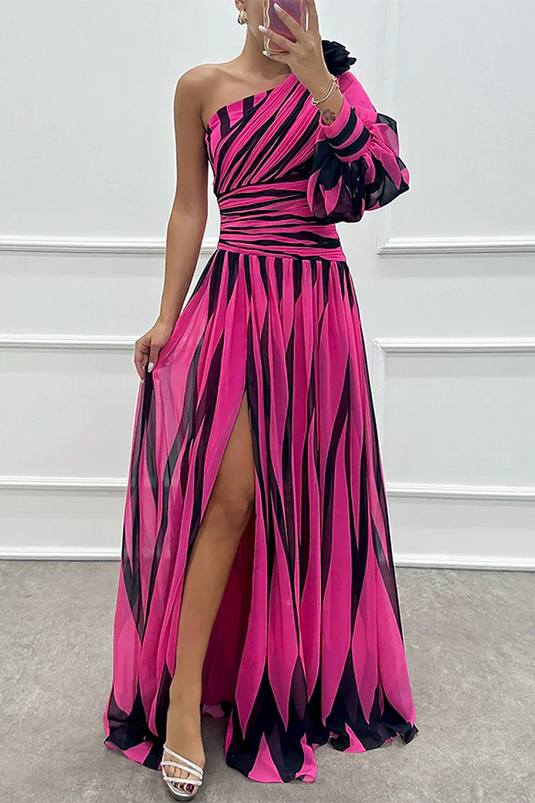 Carol | Luxurious One Shoulder Wedding Guest Dress
