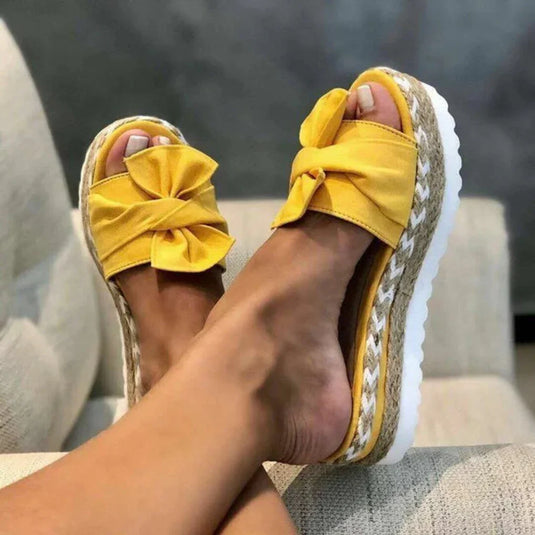 Faith | Playful pring Bow Platform Sandals