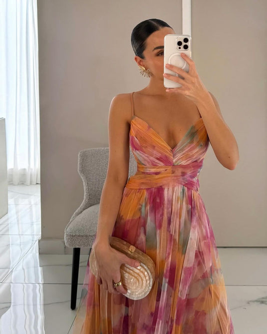 Cindy | Stunning Floral Print Maxi Dress