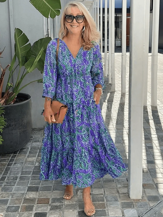 Magda | Relaxed Midi Boho Dress
