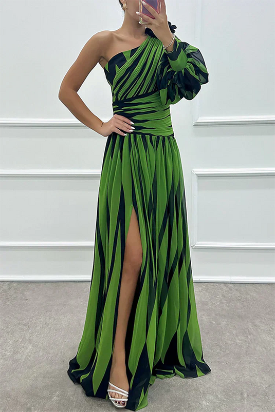Carol | Luxurious One Shoulder Wedding Guest Dress