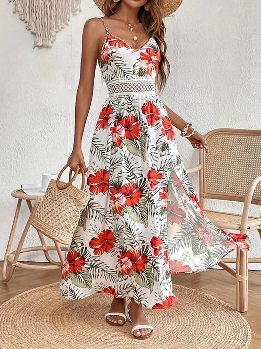 Payton - Floral Midi Wedding Guest Dress