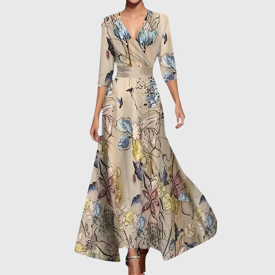 Krish | Elegant  Maxi Floral Dress
