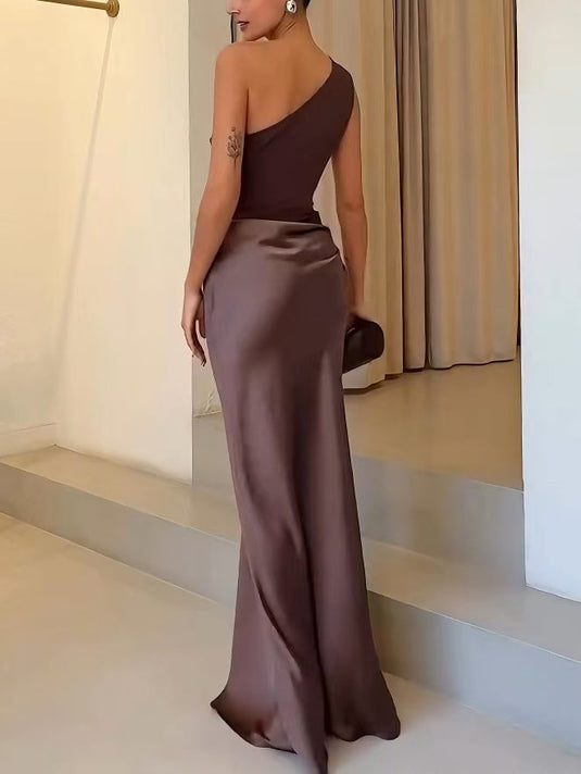 Sonia - Stylish One Shoulder Wedding Guest Dress