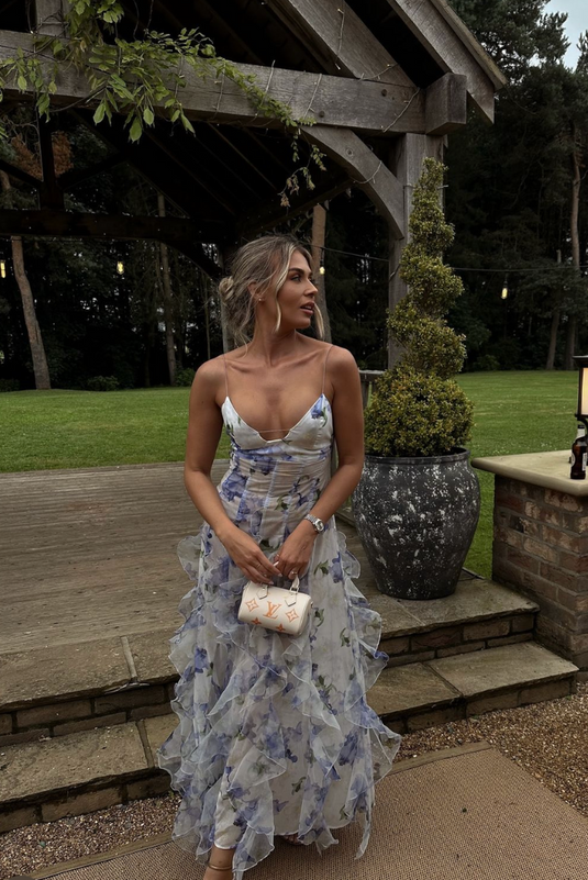 Loisa | Romantic Floral Lace Wedding Guest Dress