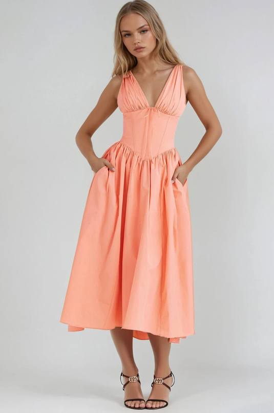 Elga | Elegant Summer Floral Dress