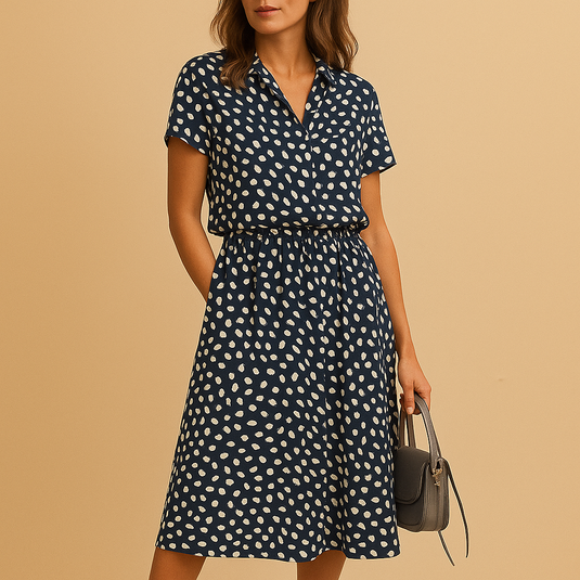 Bella | Effortless V-Neck Midi Summer Dress